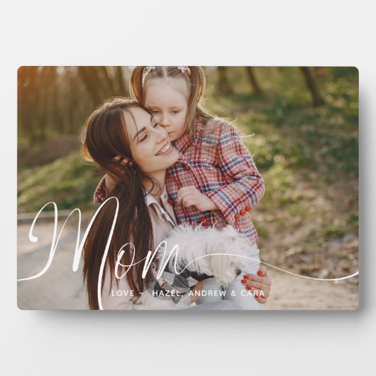 母の日のためのギフトMother's Day Full Photo Mum Script フォトプラーク (正面)