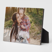 母の日のためのギフトMother's Day Full Photo Mum Script フォトプラーク (側面)