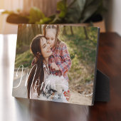 母の日のためのギフトMother's Day Full Photo Mum Script フォトプラーク