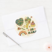 母の日のためのステッカーgftファンイ ラウンドシール (封筒)