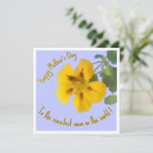 母の日のためのナスタチウムの花 カード (スタンド正面)