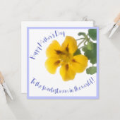 母の日のためのナスタチウムの花 カード (正面/裏面インサイチュ)