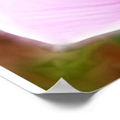 母の日のためのピンクのケシ ポスター (角)