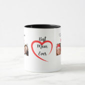 母の日のためのフォトコーヒーマグと文字 マグカップ (中央)