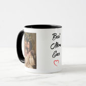 母の日のためのフォトマグカップと文字 マグカップ (正面左)