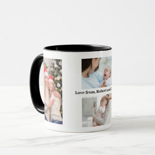 母の日のためのフォトマグカップと文字 マグカップ (正面左)