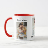 母の日のためのフォトマグカップと文字 マグカップ (左)