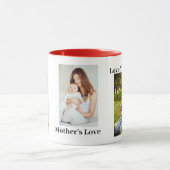 母の日のためのフォトマグカップと文字 マグカップ (中央)