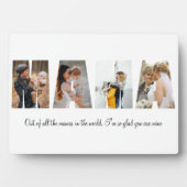 母の日のためのママ写真コラージュのプラーク フォトプラーク (正面)