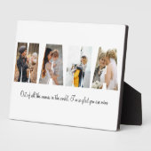 母の日のためのママ写真コラージュのプラーク フォトプラーク (側面)