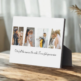 母の日のためのママ写真コラージュのプラーク フォトプラーク