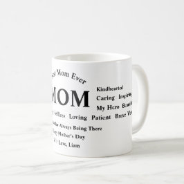 母の日のための名入れマグカップ コーヒーマグカップ