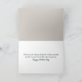 母の日のための母と娘 カード (内部)