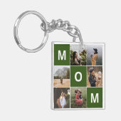 母の日のための母の写真キーチェーン キーホルダー (正面左)