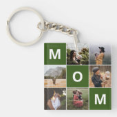 母の日のための母の写真キーチェーン キーホルダー (正面)