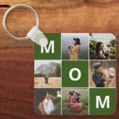 母の日のための母の写真キーチェーン キーホルダー (正面)