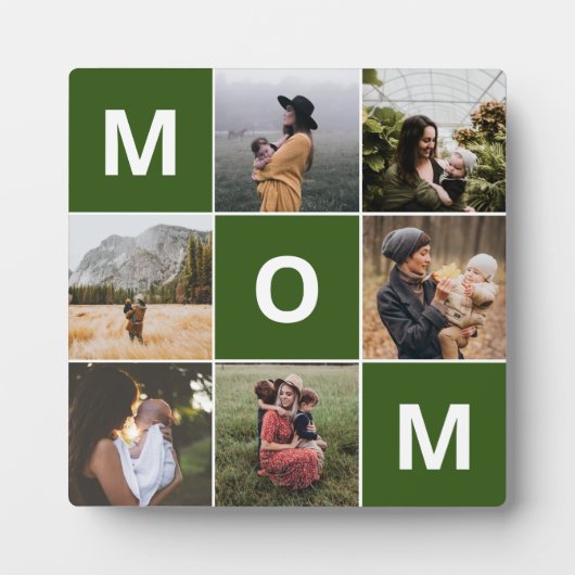 母の日のための母の写真プラーク フォトプラーク (正面)