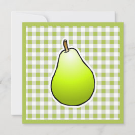 母の日のための緑の梨 カード