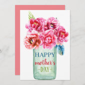 母の日のはがき シーズンカード (正面/裏面)