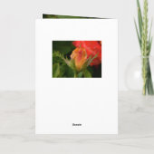 母の日のばら色カード カード (裏面)