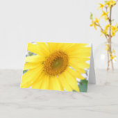 母の日のひまわり カード (黄色い花)