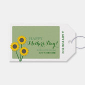 母の日のひまわり ギフトタグ (正面(横))