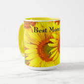 母の日のひまわり マグカップ (正面左)