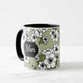 母の日のアネモネの花束 マグカップ (正面左)