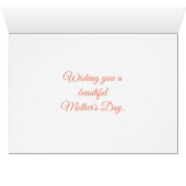 母の日のアライグマのカード (内部横(下))