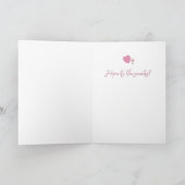 母の日のイチゴケーキのグリーティングカード カード (内部)