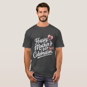 『母の日のイラストレーションタイポグラフィTシャツ』 Tシャツ (正面フル)