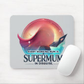 母の日のオフィスのギフトスーパーママAIアート マウスパッド (マウス)