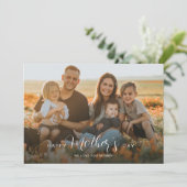 母の日のオーバーレイスクリプト写真コラージカード (スタンド正面)