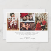 母の日のオーバーレイスクリプト写真コラージカード (裏面)