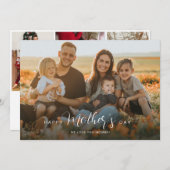 母の日のオーバーレイスクリプト写真コラージカード (正面/裏面)