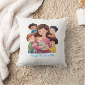 母の日のカスタマイズ装飾用クッション クッション (ブランケット)