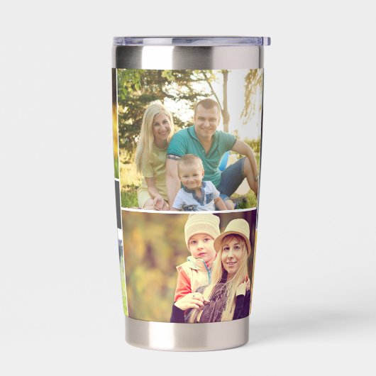母の日のカスタム写真集パーソナライズされた 保温保冷タンブラー (左面)
