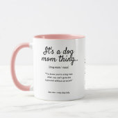 母の日のカスタム犬の写真両面 マグカップ (左)