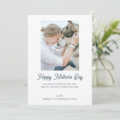 母の日のカスタム飼い犬の写真 シーズンカード (スタンド正面)