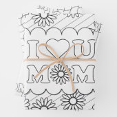 母の日のカラーリングページ ラッピングペーパーシート (インサイチュ)