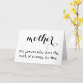 母の日のカードおもしろい- カード (黄色い花)