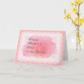 母の日のカードからシスターピンク・ローズ カード (黄色い花)