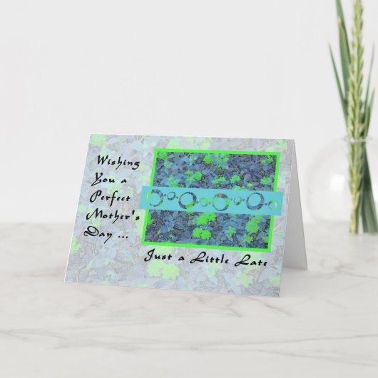 母の日のカードが少し遅い カード (正面)
