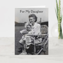 母の日のカードで娘を祈る カード