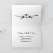 母の日のカードとアンティークバラ カード (内部)