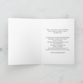 母の日のカードと聖書と手 カード (内部)