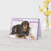 母の日のカードに載った私の素敵な叔母に カード (黄色い花)