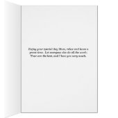 母の日のカードのお母さん用クリーム睡蓮 (内側 (右))