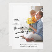 母の日のカードのパーソナライズされた写真 シーズンカード (正面/裏面)