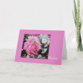 母の日のカードのピンクのローズスペインの カード (正面)